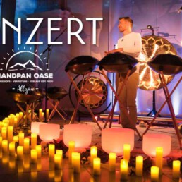 Soundbath Konzert mit Handpan, Gong und Klangschalen in Memmingen – meditativer Klangraum für Körper und Geist